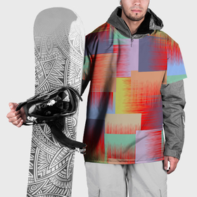 Накидка на куртку 3D с принтом Веселая разноцветная клетка в Тюмени, 100% полиэстер |  | 