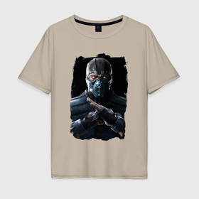 Мужская футболка хлопок Oversize с принтом Mortal Kombat 1 , 100% хлопок | свободный крой, круглый ворот, “спинка” длиннее передней части | 