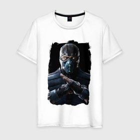 Мужская футболка хлопок с принтом Mortal Kombat 1 в Санкт-Петербурге, 100% хлопок | прямой крой, круглый вырез горловины, длина до линии бедер, слегка спущенное плечо. | 