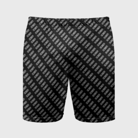 Мужские шорты спортивные с принтом Трезвый на английском паттерн ,  |  | Тематика изображения на принте: 