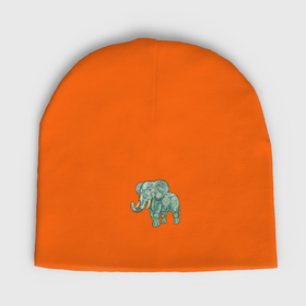 Мужская шапка демисезонная с принтом Magic elephant в Курске,  |  | Тематика изображения на принте: 