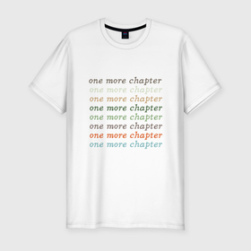 Мужская футболка хлопок Slim с принтом Еще одна глава в городе Новоалтайск, 92% хлопок, 8% лайкра | приталенный силуэт, круглый вырез ворота, длина до линии бедра, короткий рукав | Тематика изображения на принте: 
