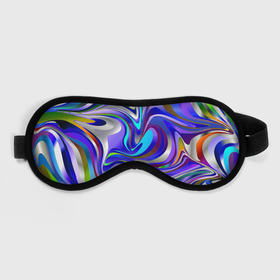 Маска для сна 3D с принтом цветомузыка настроения в городе Новоалтайск, внешний слой — 100% полиэфир, внутренний слой — 100% хлопок, между ними — поролон |  | 