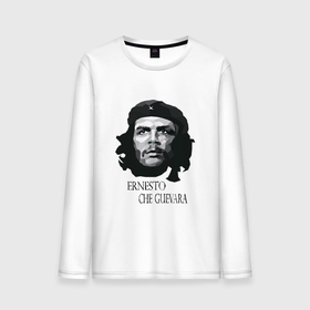 Мужской лонгслив хлопок с принтом Че Гевара черно белое в Курске, 100% хлопок |  | Тематика изображения на принте: 