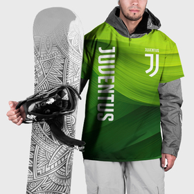 Накидка на куртку 3D с принтом Ювентус лого на зеленом фоне в Тюмени, 100% полиэстер |  | 