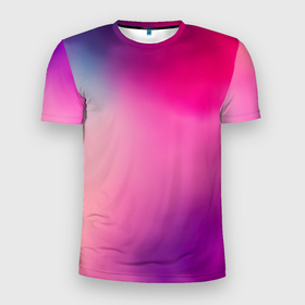 Мужская футболка 3D Slim с принтом Футболка розовая палитра в Петрозаводске, 100% полиэстер с улучшенными характеристиками | приталенный силуэт, круглая горловина, широкие плечи, сужается к линии бедра | Тематика изображения на принте: 