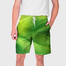 Мужские шорты 3D с принтом Green lighting  background в Белгороде,  полиэстер 100% | прямой крой, два кармана без застежек по бокам. Мягкая трикотажная резинка на поясе, внутри которой широкие завязки. Длина чуть выше колен | Тематика изображения на принте: 