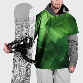 Накидка на куртку 3D с принтом Green lighting  background в Новосибирске, 100% полиэстер |  | 