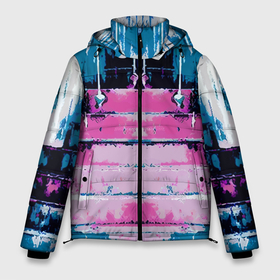 Мужская зимняя куртка 3D с принтом Ladder   art   texture в Новосибирске, верх — 100% полиэстер; подкладка — 100% полиэстер; утеплитель — 100% полиэстер | длина ниже бедра, свободный силуэт Оверсайз. Есть воротник-стойка, отстегивающийся капюшон и ветрозащитная планка. 

Боковые карманы с листочкой на кнопках и внутренний карман на молнии. | 