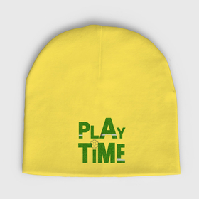 Мужская шапка демисезонная с принтом Время играть в футбол в Белгороде,  |  | Тематика изображения на принте: 