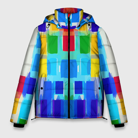 Мужская зимняя куртка 3D с принтом Colorful strips   pop art   vogue в Белгороде, верх — 100% полиэстер; подкладка — 100% полиэстер; утеплитель — 100% полиэстер | длина ниже бедра, свободный силуэт Оверсайз. Есть воротник-стойка, отстегивающийся капюшон и ветрозащитная планка. 

Боковые карманы с листочкой на кнопках и внутренний карман на молнии. | 