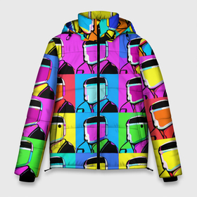 Мужская зимняя куртка 3D с принтом Pop art   abstraction   vogue в Белгороде, верх — 100% полиэстер; подкладка — 100% полиэстер; утеплитель — 100% полиэстер | длина ниже бедра, свободный силуэт Оверсайз. Есть воротник-стойка, отстегивающийся капюшон и ветрозащитная планка. 

Боковые карманы с листочкой на кнопках и внутренний карман на молнии. | Тематика изображения на принте: 