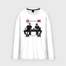 Мужской лонгслив oversize хлопок с принтом Depeche Mode 2023 Memento Mori   Dave  Martin 02 в Новосибирске,  |  | 