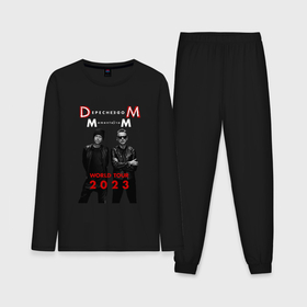 Мужская пижама с лонгсливом хлопок с принтом Depeche Mode 2023 Memento Mori   Dave  Martin 04 в Екатеринбурге,  |  | 