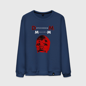 Мужской свитшот хлопок с принтом Depeche Mode 2023 Memento Mori   Red Skull 01 в Санкт-Петербурге, 100% хлопок |  | 
