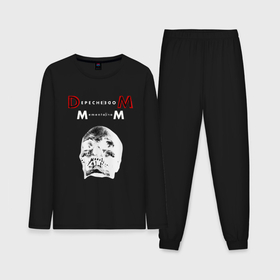 Мужская пижама с лонгсливом хлопок с принтом Depeche Mode 2023 Memento Mori   White Skull 01 в Петрозаводске,  |  | 