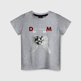 Детская футболка хлопок с принтом Depeche Mode 2023 Memento Mori Angel 06 в Кировске, 100% хлопок | круглый вырез горловины, полуприлегающий силуэт, длина до линии бедер | 