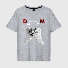 Мужская футболка хлопок Oversize с принтом Depeche Mode 2023 Memento Mori Angel 06 в Курске, 100% хлопок | свободный крой, круглый ворот, “спинка” длиннее передней части | 