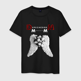 Мужская футболка хлопок с принтом Depeche Mode   Memento Mori Angels Calling в Рязани, 100% хлопок | прямой крой, круглый вырез горловины, длина до линии бедер, слегка спущенное плечо. | Тематика изображения на принте: 
