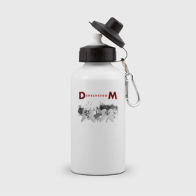Бутылка спортивная с принтом Depeche Mode 2023 Memento Mori   Angels 07 в Белгороде, металл | емкость — 500 мл, в комплекте две пластиковые крышки и карабин для крепления | 