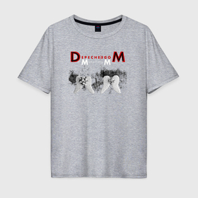 Мужская футболка хлопок Oversize с принтом Depeche Mode 2023 Memento Mori   Angels 07 в Санкт-Петербурге, 100% хлопок | свободный крой, круглый ворот, “спинка” длиннее передней части | 