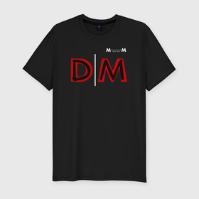Мужская футболка хлопок Slim с принтом Depeche Mode 2023 Memento Mori Logo 08 в Курске, 92% хлопок, 8% лайкра | приталенный силуэт, круглый вырез ворота, длина до линии бедра, короткий рукав | Тематика изображения на принте: 