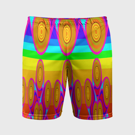 Мужские шорты спортивные с принтом Хохлома вариант 2 в Петрозаводске,  |  | Тематика изображения на принте: 