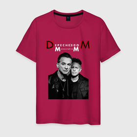 Мужская футболка хлопок с принтом Depeche Mode 2023 Memento Mori   Dave  Martin 09 в Белгороде, 100% хлопок | прямой крой, круглый вырез горловины, длина до линии бедер, слегка спущенное плечо. | 