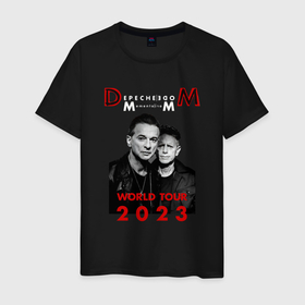 Мужская футболка хлопок с принтом Depeche Mode 2023 Memento Mori   Dave  Martin 09 в Белгороде, 100% хлопок | прямой крой, круглый вырез горловины, длина до линии бедер, слегка спущенное плечо. | Тематика изображения на принте: 