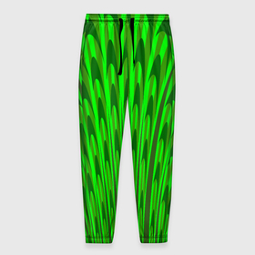 Мужские брюки 3D с принтом Травяные стрелы в Тюмени, 100% полиэстер | манжеты по низу, эластичный пояс регулируется шнурком, по бокам два кармана без застежек, внутренняя часть кармана из мелкой сетки | 