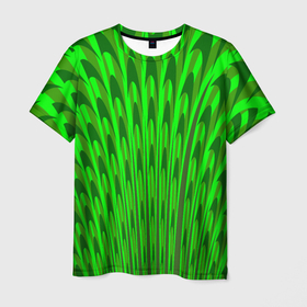 Мужская футболка 3D с принтом Травяные стрелы в Тюмени, 100% полиэфир | прямой крой, круглый вырез горловины, длина до линии бедер | Тематика изображения на принте: 
