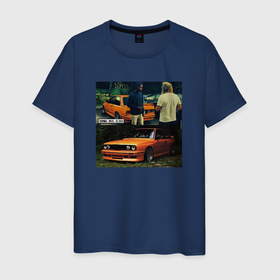 Мужская футболка хлопок с принтом Frank Ocean   BMW M3 E30 в Петрозаводске, 100% хлопок | прямой крой, круглый вырез горловины, длина до линии бедер, слегка спущенное плечо. | 