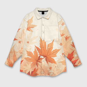 Мужская рубашка oversize 3D с принтом Чарующая осень в Курске,  |  | 