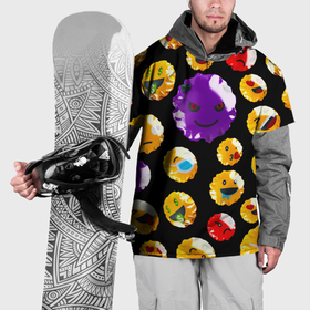 Накидка на куртку 3D с принтом Хитрый эмоджи в Санкт-Петербурге, 100% полиэстер |  | 