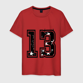Мужская футболка хлопок с принтом Год рождения номер регион 13 тринадцать в Санкт-Петербурге, 100% хлопок | прямой крой, круглый вырез горловины, длина до линии бедер, слегка спущенное плечо. | 