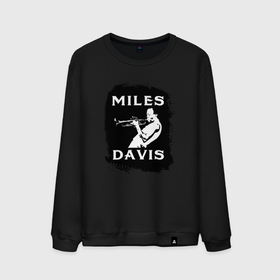 Мужской свитшот хлопок с принтом Tribute to Miles Davis в Тюмени, 100% хлопок |  | Тематика изображения на принте: 