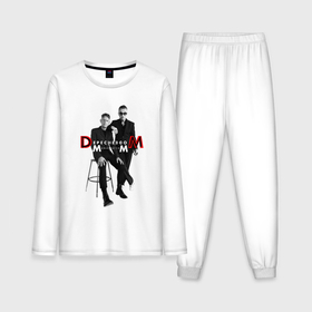 Мужская пижама с лонгсливом хлопок с принтом Depeche Mode   Memento Mori Two of Us в Кировске,  |  | Тематика изображения на принте: 