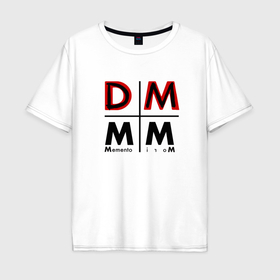 Мужская футболка хлопок Oversize с принтом Depeche Mode   Memento Mori Logo DM в Белгороде, 100% хлопок | свободный крой, круглый ворот, “спинка” длиннее передней части | Тематика изображения на принте: 