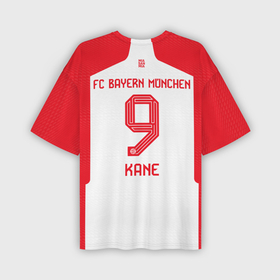 Мужская футболка oversize 3D с принтом Харри Кейн Бавария Мюнхен форма 23 24 домашняя в Кировске,  |  | 
