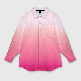 Мужская рубашка oversize 3D с принтом Оттенки розового градиент ,  |  | Тематика изображения на принте: 