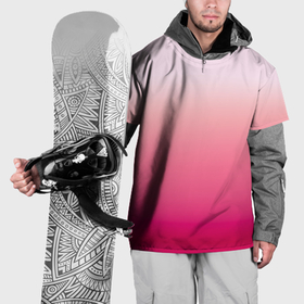 Накидка на куртку 3D с принтом Оттенки розового градиент в Курске, 100% полиэстер |  | 