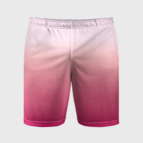 Мужские шорты спортивные с принтом Оттенки розового градиент ,  |  | Тематика изображения на принте: 
