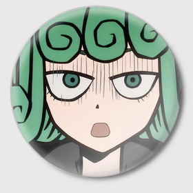 Значок с принтом One Punch Man Tatsumaki в Санкт-Петербурге,  металл | круглая форма, металлическая застежка в виде булавки | 