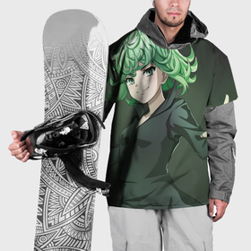 Накидка на куртку 3D с принтом One Punch Man Тацумаки в Новосибирске, 100% полиэстер |  | Тематика изображения на принте: 