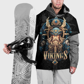Накидка на куртку 3D с принтом Vikings berserks в Белгороде, 100% полиэстер |  | Тематика изображения на принте: 