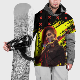 Накидка на куртку 3D с принтом Cyberpunk 2077 Phantom Liberty в Тюмени, 100% полиэстер |  | 