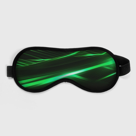 Маска для сна 3D с принтом Зеленый неоновый  свет в Кировске, внешний слой — 100% полиэфир, внутренний слой — 100% хлопок, между ними — поролон |  | Тематика изображения на принте: 