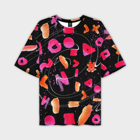 Мужская футболка oversize 3D Яркие маркеры: в Ухте,  |  |