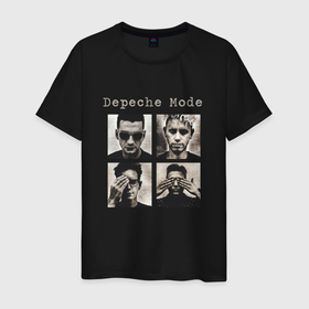 Мужская футболка хлопок с принтом Depeche Mode   Violator Live 01 в Белгороде, 100% хлопок | прямой крой, круглый вырез горловины, длина до линии бедер, слегка спущенное плечо. | Тематика изображения на принте: 