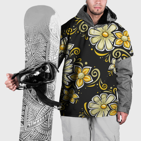 Накидка на куртку 3D с принтом Chamomile flowers в Белгороде, 100% полиэстер |  | 